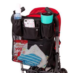 J.L. Childress Cups N Cargo Universal Stroller Caddy Organizer Black NEW